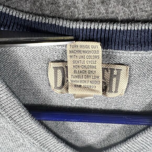 Duluth Trading Co Sweater Vest Mens Size L Cotton Nylon Gray - Picture 3 of 7